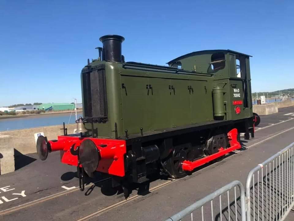 Overlord, military diesel locomotive carrying WD 70042 markings